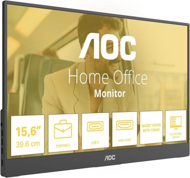 AOC Prijenosni monitor 16T20E2 / 16", Full HD, USB Hub